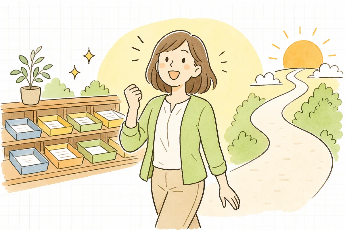 問い合わせの仕分けが仕組み化され、落ち着いて一件ずつ対応できる手応えに明るい表情の担当者