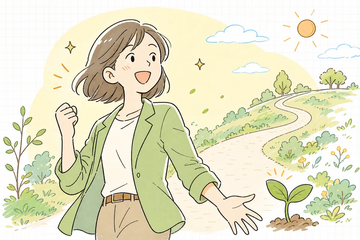 次に扱う商品の仮説がまとまり、前向きに次のシーズンへ踏み出せる手応えを感じて明るい表情の担当者