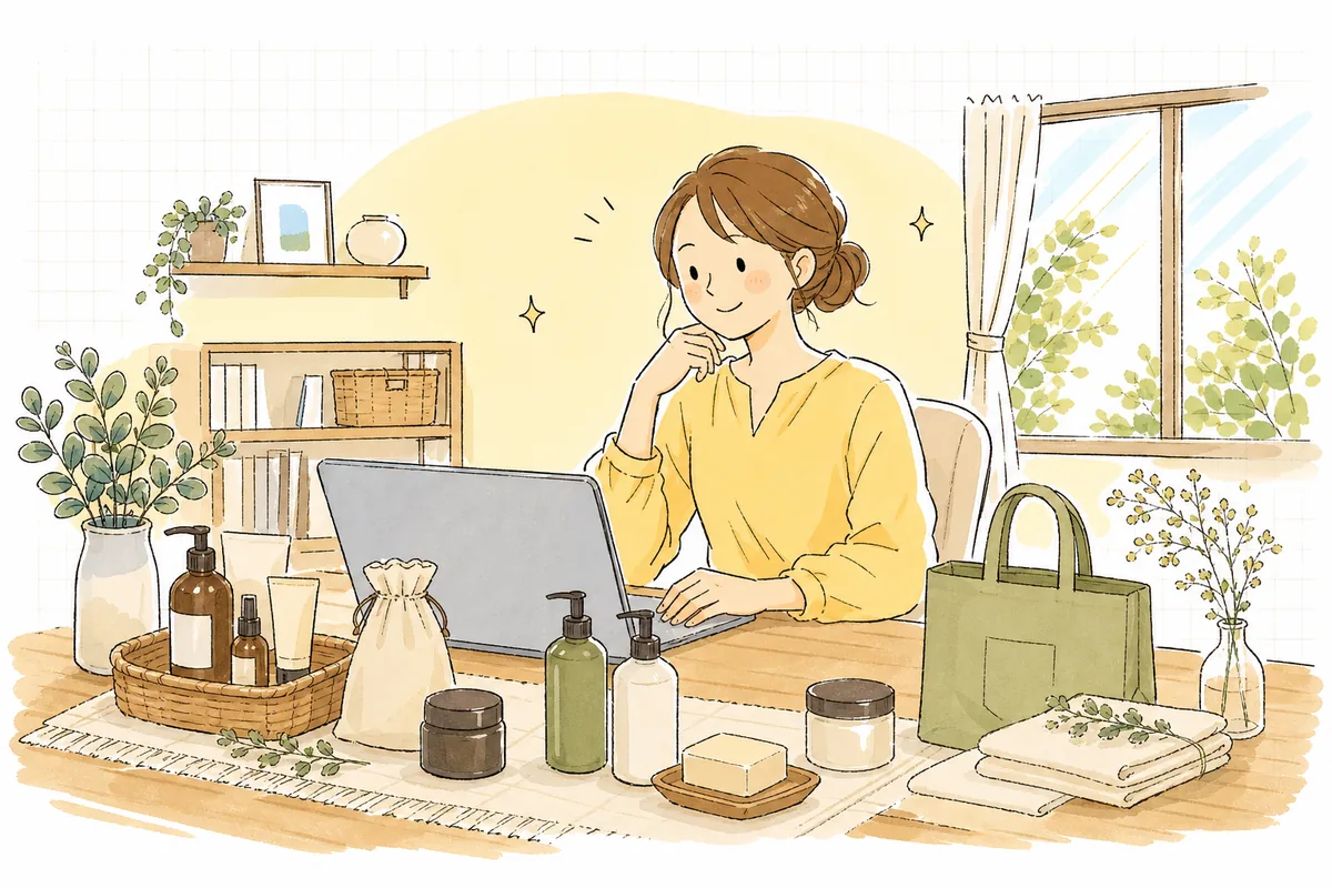 ブランド登録とストア作りを終え、自分のブランドが整って見えることに安心し前を向くネットショップの担当者