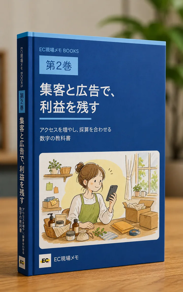 『集客と広告で、利益を残す』表紙