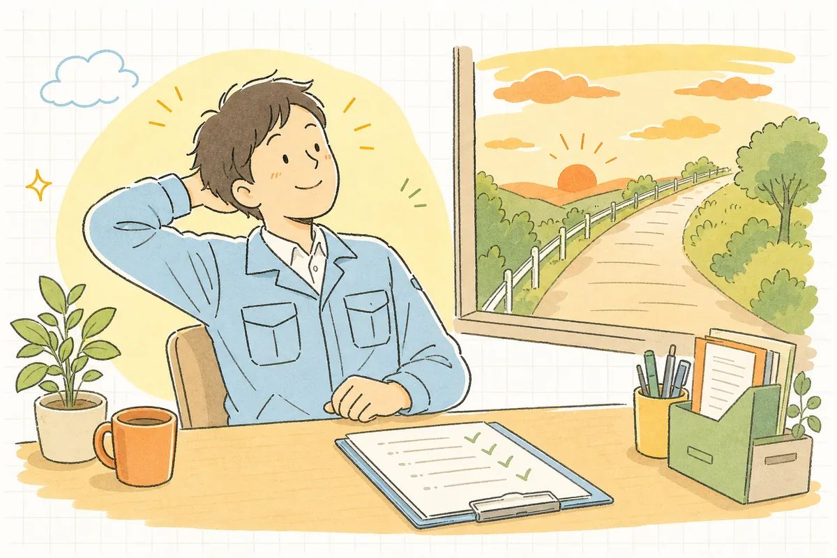 点検を終えて、無駄が減り見通しがよくなった広告に手応えを感じ、前を向くショップ担当者の情景